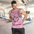 Butterfly Polynesia Breast Cancer Men Tank Top Nobody Fights Alone Pink Out Tropical Hibiscus