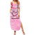 Butterfly Polynesia Breast Cancer Summer Maxi Dress Nobody Fights Alone Pink Out Tropical Hibiscus