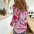 Butterfly Polynesia Breast Cancer Women Casual Shirt Nobody Fights Alone Pink Out Tropical Hibiscus
