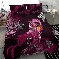 Breast Cancer Mermaid Polynesia Bedding Set Faith Hope Love DT02 - Polynesian Pride