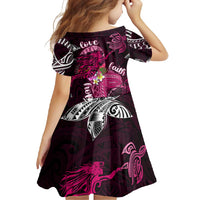 Breast Cancer Mermaid Polynesia Family Matching Short Sleeve Bodycon Dress and Hawaiian Shirt Faith Hope Love DT02 - Polynesian Pride