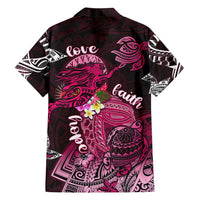 Breast Cancer Mermaid Polynesia Family Matching Summer Maxi Dress and Hawaiian Shirt Faith Hope Love DT02 - Polynesian Pride