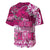 Breast Cancer Awareness Hawaii Baseball Jersey Polynesia Girl Nobody Fights Alone