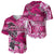 Breast Cancer Awareness Hawaii Baseball Jersey Polynesia Girl Nobody Fights Alone