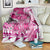 Breast Cancer Awareness Hawaii Blanket Polynesia Girl Nobody Fights Alone