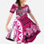 Breast Cancer Awareness Hawaii Family Matching Mermaid Dress and Hawaiian Shirt Polynesia Girl Nobody Fights Alone