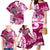 Breast Cancer Awareness Hawaii Family Matching Mermaid Dress and Hawaiian Shirt Polynesia Girl Nobody Fights Alone