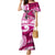 Breast Cancer Awareness Hawaii Family Matching Mermaid Dress and Hawaiian Shirt Polynesia Girl Nobody Fights Alone
