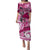 Breast Cancer Awareness Hawaii Family Matching Puletasi and Hawaiian Shirt Polynesia Girl Nobody Fights Alone