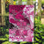 Breast Cancer Awareness Hawaii Garden Flag Polynesia Girl Nobody Fights Alone