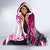 Breast Cancer Awareness Hawaii Hooded Blanket Polynesia Girl Nobody Fights Alone