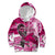 Breast Cancer Awareness Hawaii Kid Hoodie Polynesia Girl Nobody Fights Alone