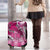 Breast Cancer Awareness Hawaii Luggage Cover Polynesia Girl Nobody Fights Alone