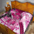 Breast Cancer Awareness Hawaii Quilt Polynesia Girl Nobody Fights Alone