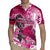 Breast Cancer Awareness Hawaii Rugby Jersey Polynesia Girl Nobody Fights Alone