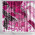 Breast Cancer Awareness Hawaii Shower Curtain Polynesia Girl Nobody Fights Alone