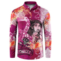 Breast Cancer New Zealand Button Sweatshirt Maori Aotearoa Girl Pink Out