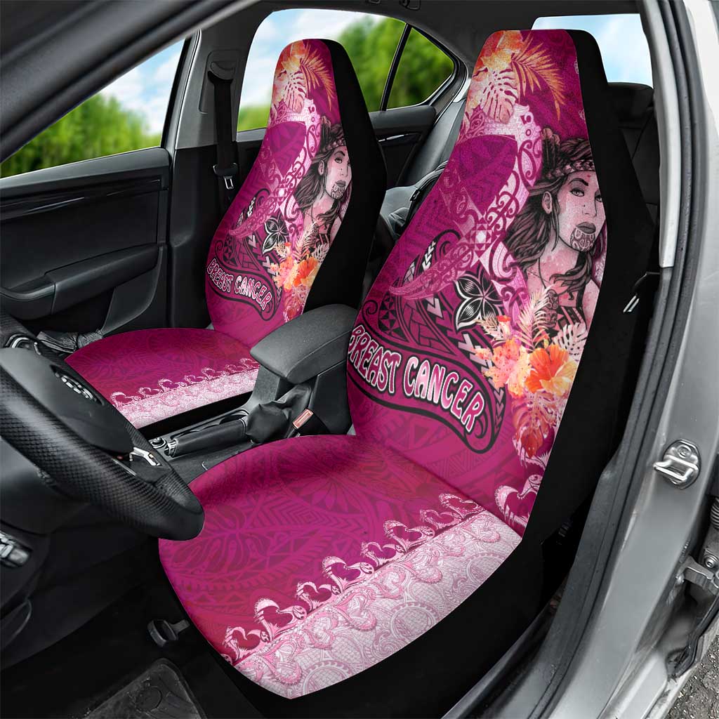 Breast Cancer New Zealand Car Seat Cover Maori Aotearoa Girl Pink Out