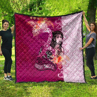 Breast Cancer New Zealand Quilt Maori Aotearoa Girl Pink Out DT02 - Polynesian Pride