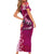Breast Cancer New Zealand Short Sleeve Bodycon Dress Maori Aotearoa Girl Pink Out