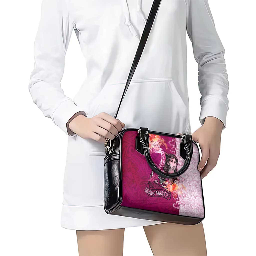 Breast Cancer New Zealand Shoulder Handbag Maori Aotearoa Girl Pink Out