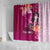 Breast Cancer New Zealand Shower Curtain Maori Aotearoa Girl Pink Out