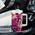 Breast Cancer New Zealand Tumbler With Handle Maori Aotearoa Girl Pink Out