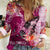 Breast Cancer New Zealand Women Casual Shirt Maori Aotearoa Girl Pink Out