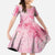 Breast Cancer Awareness Month Family Matching Mermaid Dress and Hawaiian Shirt Butterfly Polynesia Watercolor Pink