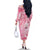 Breast Cancer Awareness Month Family Matching Off The Shoulder Long Sleeve Dress and Hawaiian Shirt Butterfly Polynesia Watercolor Pink