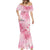Breast Cancer Awareness Month Mermaid Dress Butterfly Polynesia Watercolor Pink
