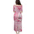 Breast Cancer Awareness Month Puletasi Butterfly Polynesia Watercolor Pink