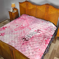 Breast Cancer Awareness Month Quilt Butterfly Polynesia Watercolor Pink