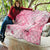 Breast Cancer Awareness Month Quilt Butterfly Polynesia Watercolor Pink