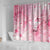 Breast Cancer Awareness Month Shower Curtain Butterfly Polynesia Watercolor Pink