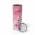 Breast Cancer Awareness Month Skinny Tumbler Butterfly Polynesia Watercolor Pink