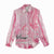 Breast Cancer Awareness Month Women Casual Shirt Butterfly Polynesia Watercolor Pink