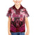 Breast Cancer Warrior Family Matching Mermaid Dress and Hawaiian Shirt Angel Wings Polynesian Pattern