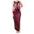 Breast Cancer Warrior Family Matching Tank Maxi Dress and Hawaiian Shirt Angel Wings Polynesian Pattern