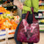 Breast Cancer Warrior Grocery Bag Angel Wings Polynesian Pattern