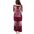 Breast Cancer Warrior Puletasi Angel Wings Polynesian Pattern
