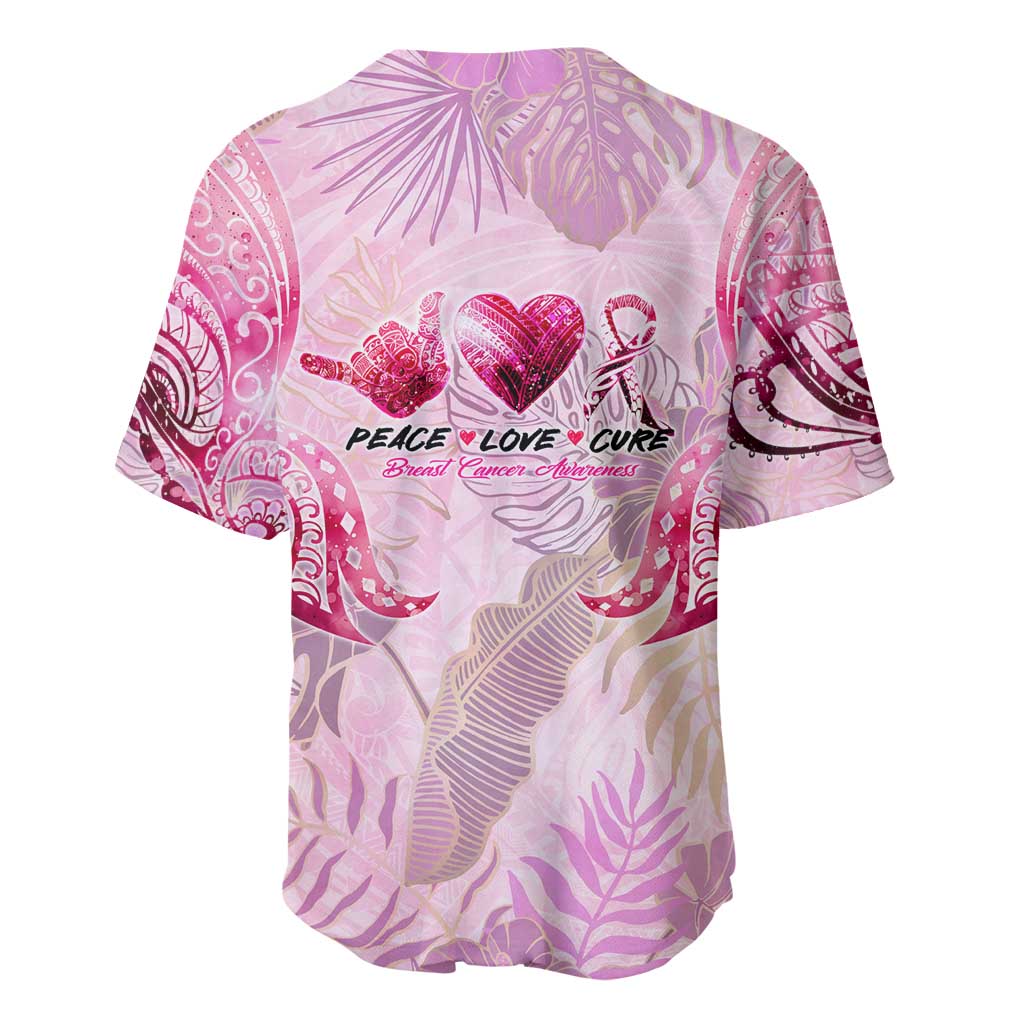Breast Cancer Polynesian Baseball Jersey I Can Do All Things Through Christ