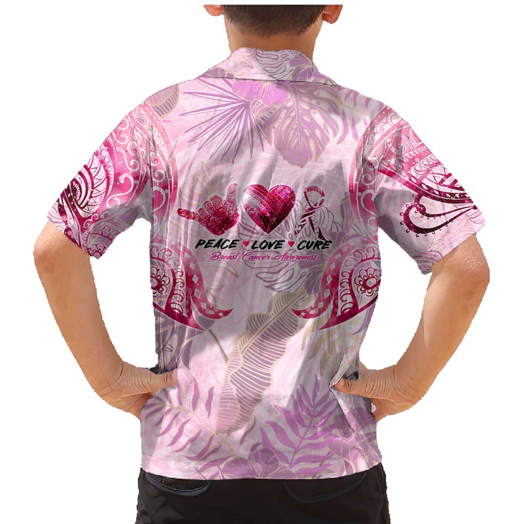 Breast Cancer Polynesian Family Matching Mermaid Dress and Hawaiian Shirt I Can Do All Things Through Christ