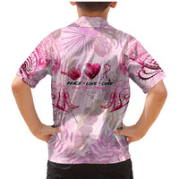 Breast Cancer Polynesian Family Matching Mermaid Dress and Hawaiian Shirt I Can Do All Things Through Christ