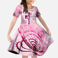 Breast Cancer Polynesian Family Matching Mermaid Dress and Hawaiian Shirt I Can Do All Things Through Christ