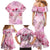 Breast Cancer Polynesian Family Matching Mermaid Dress and Hawaiian Shirt I Can Do All Things Through Christ