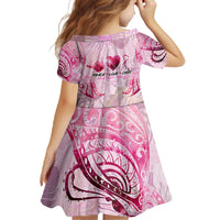 Breast Cancer Polynesian Family Matching Off The Shoulder Long Sleeve Dress and Hawaiian Shirt I Can Do All Things Through Christ