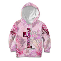 Breast Cancer Polynesian Kid Hoodie I Can Do All Things Through Christ