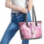 Breast Cancer Polynesian Leather Tote Bag I Can Do All Things Through Christ