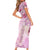 Breast Cancer Polynesian Short Sleeve Bodycon Dress I Can Do All Things Through Christ